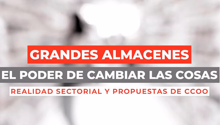 CCOO presenta en rueda de prensa su análisis y propuestas para el sector de Grandes Almacenes