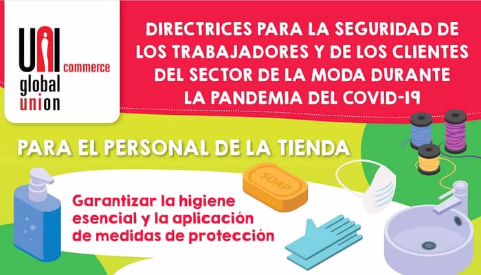 UNI Global Union lanza una campaña para promover la venta minorista de moda segura después de la pandemia de Covid-19